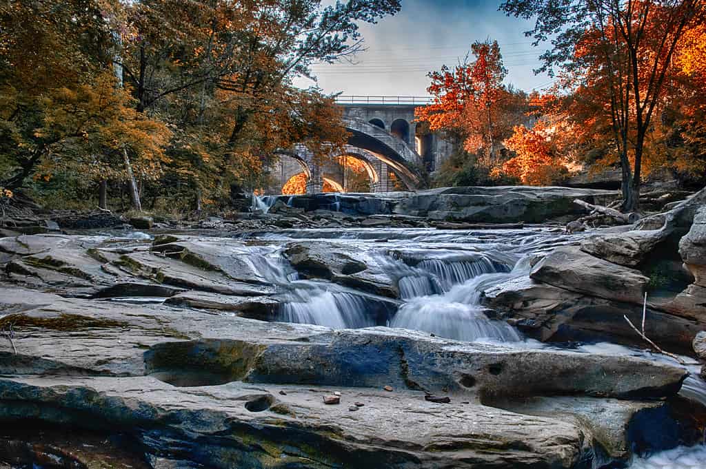 October at Berea Falls, Cleveland Ohio