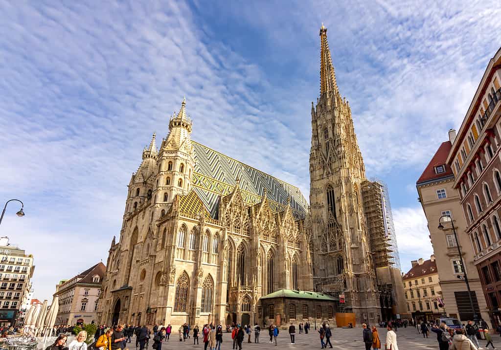 St. Stephan's cathedral on Stephansplatz square, Vienna, Austria