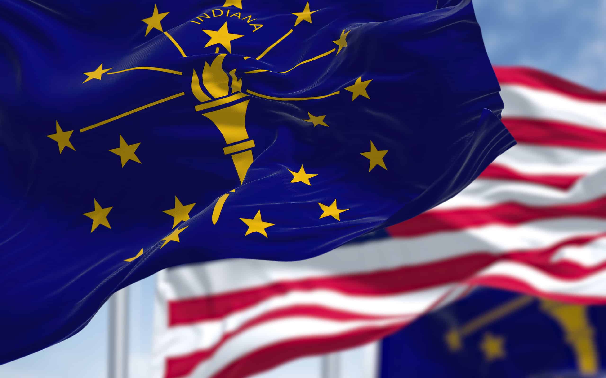 Indiana, Flag, Indianapolis, Indiana State Flag, Government