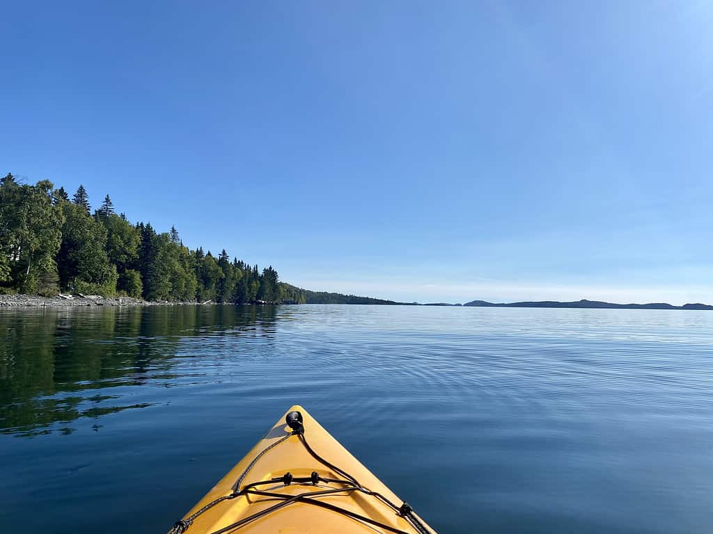 Kayaking in Lake Superior