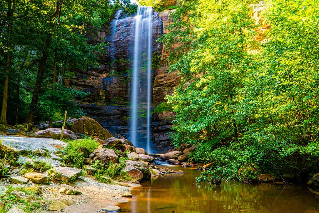 Toccoa Waterfalls in Toccoa Ga.