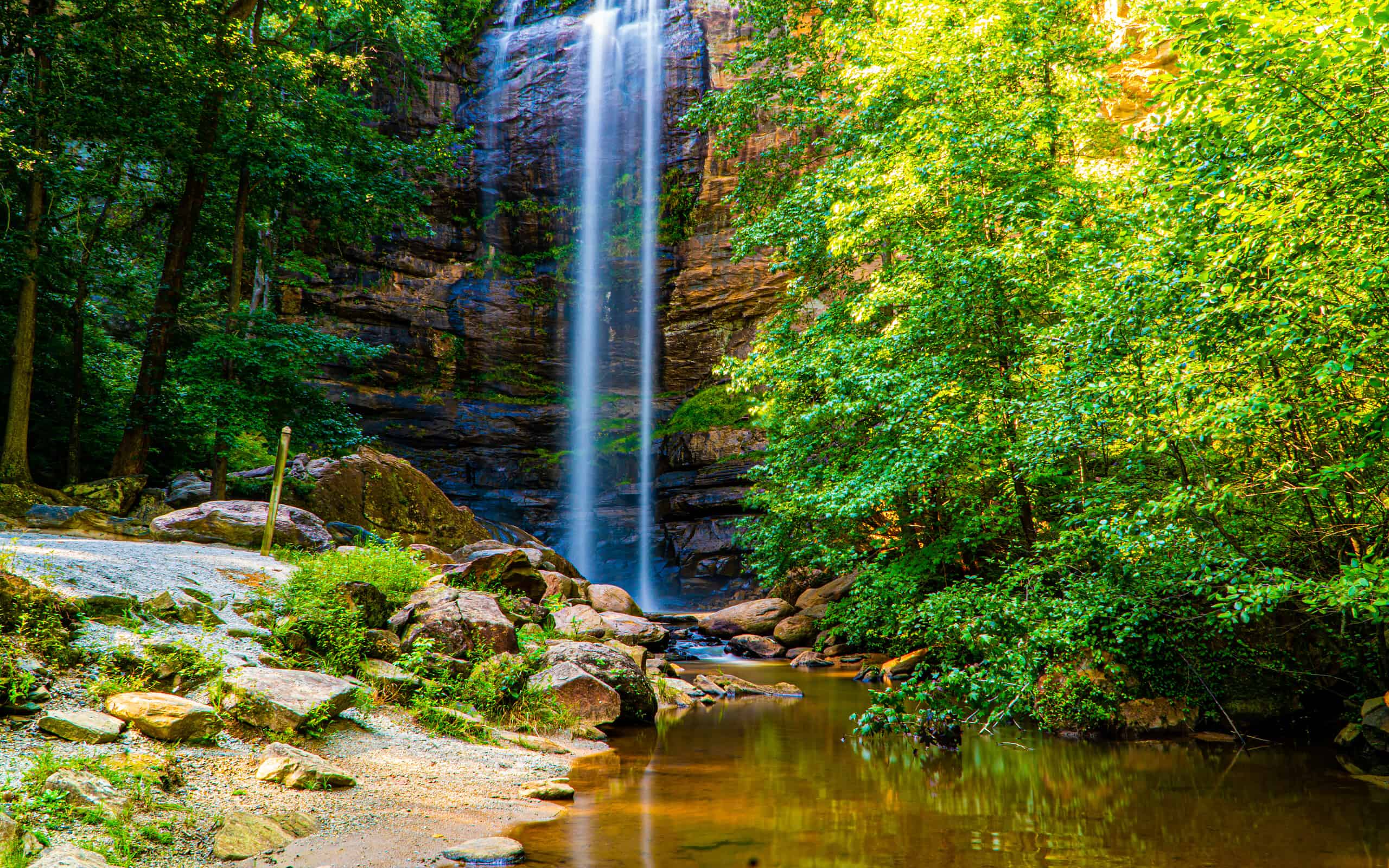 Toccoa Waterfalls in Toccoa Ga.