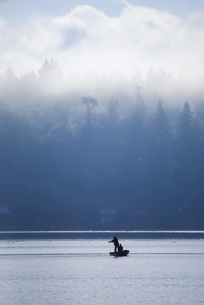 Parts of Hood Canal are over 600 feet deep.