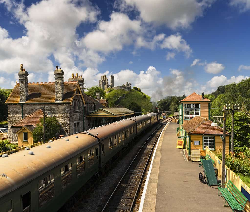 Steam Trains at Corfe Castle Station