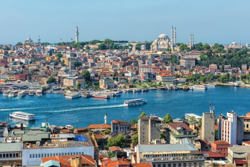 Golden Horn, Istanbul, Turkey- one of the 40 cities that could be underwater by 2050