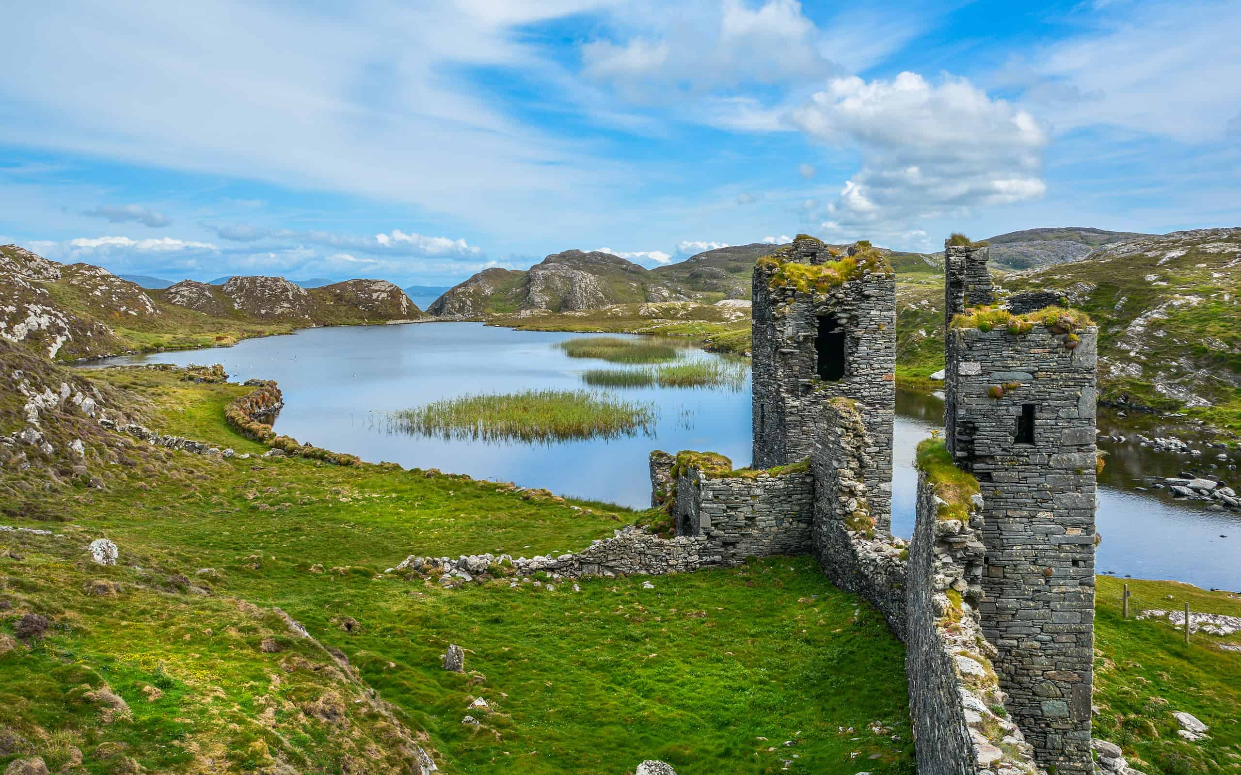 Ruins of Three Castle Head, County Cork, Ireland