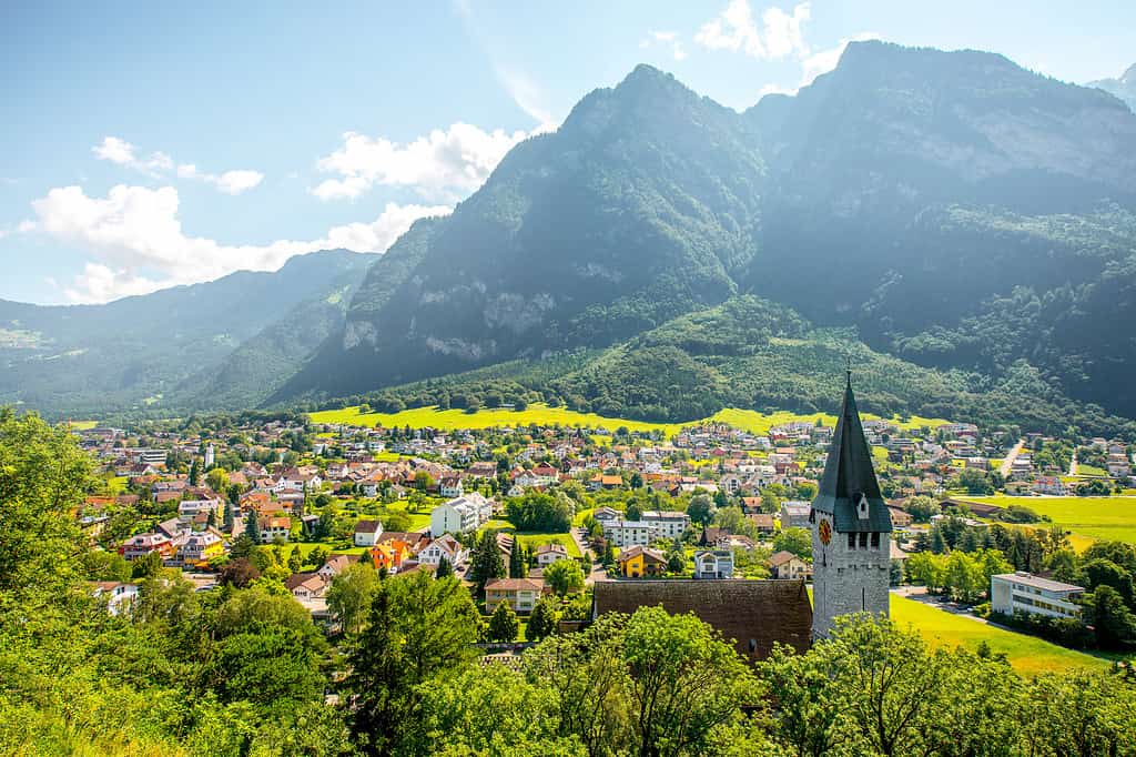 Balzers village in Liechtenstein