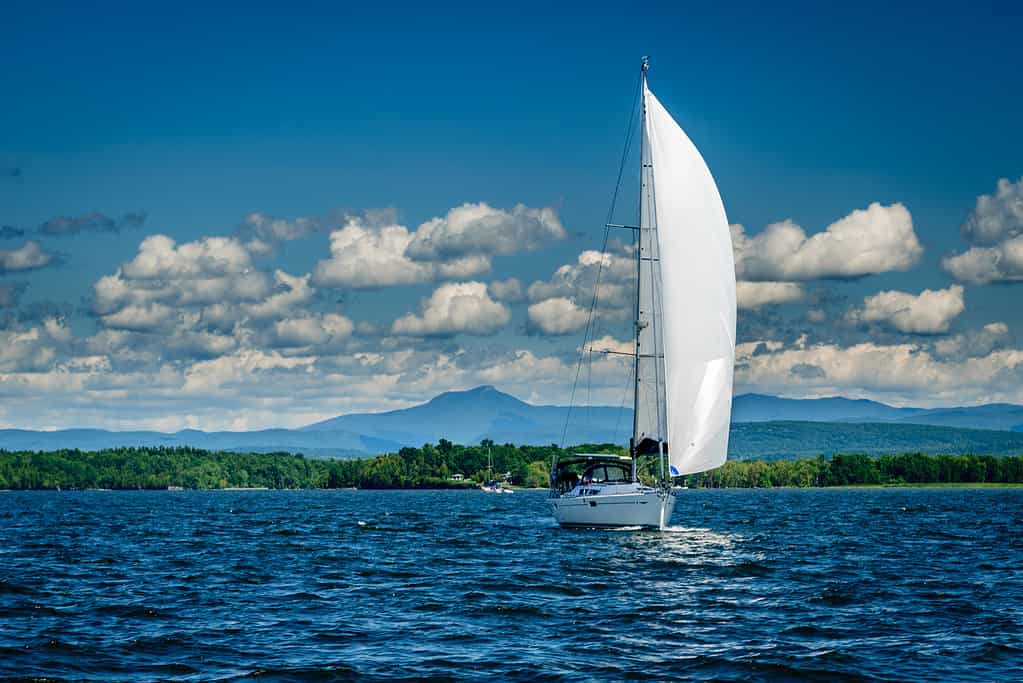 Sailboat on Lake Champlain