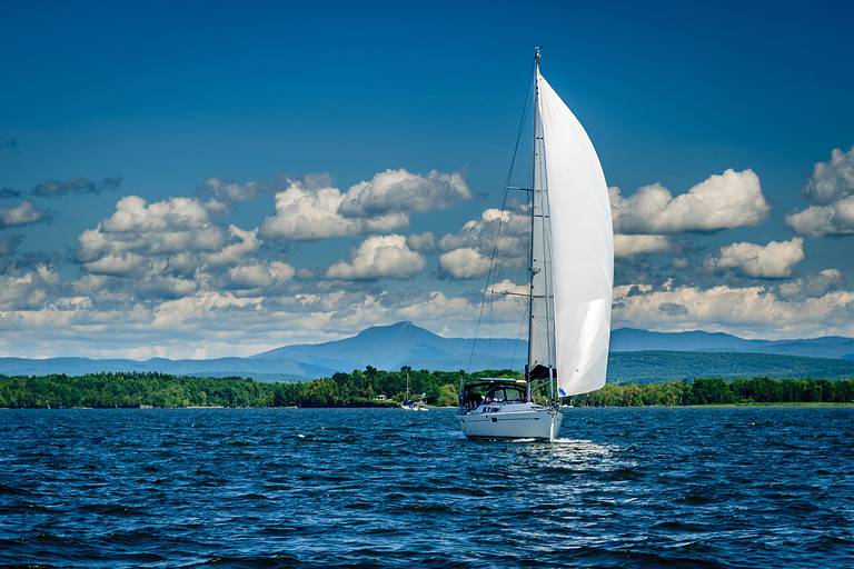 Sailboat on Lake Champlain