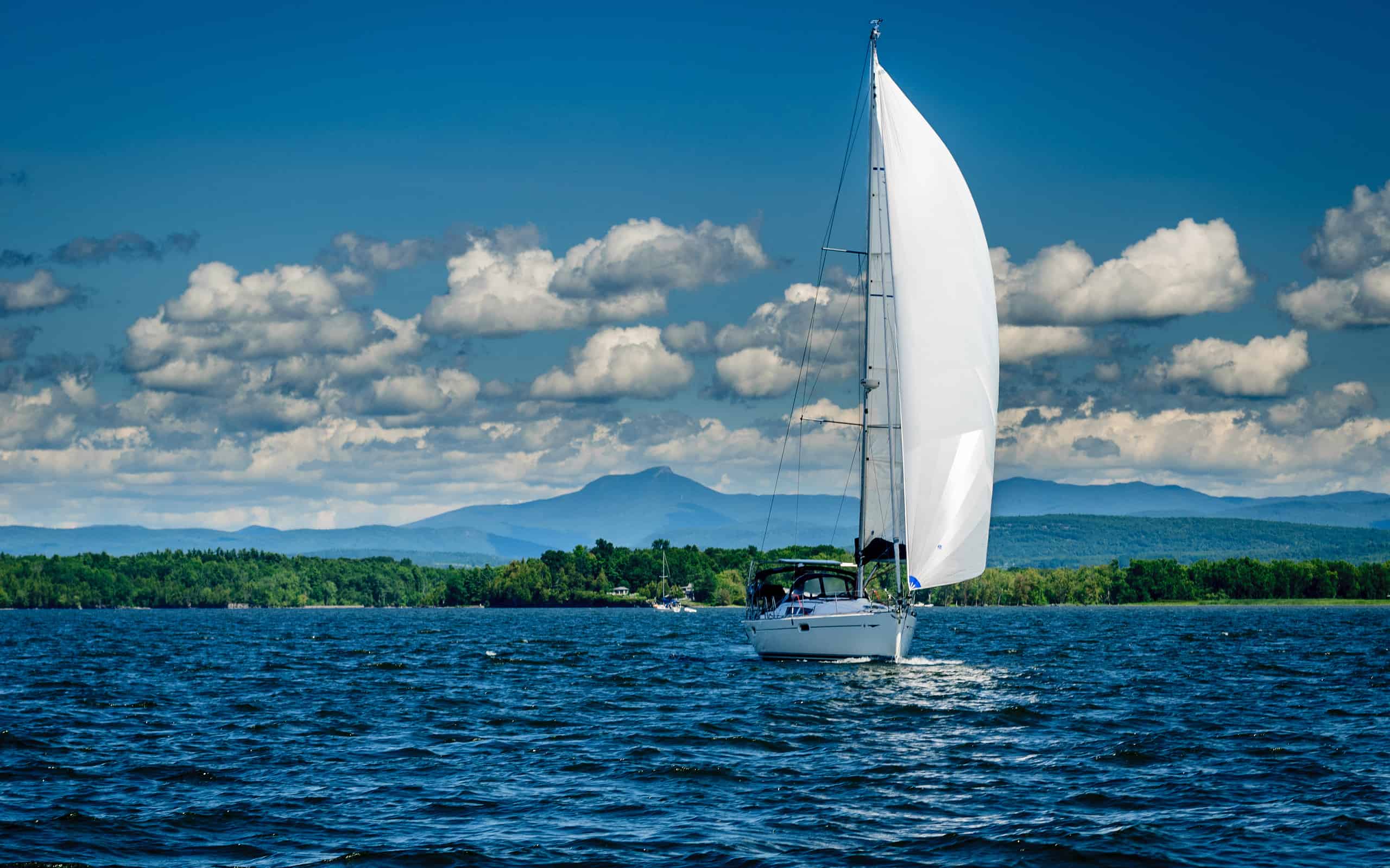 Sailboat on Lake Champlain