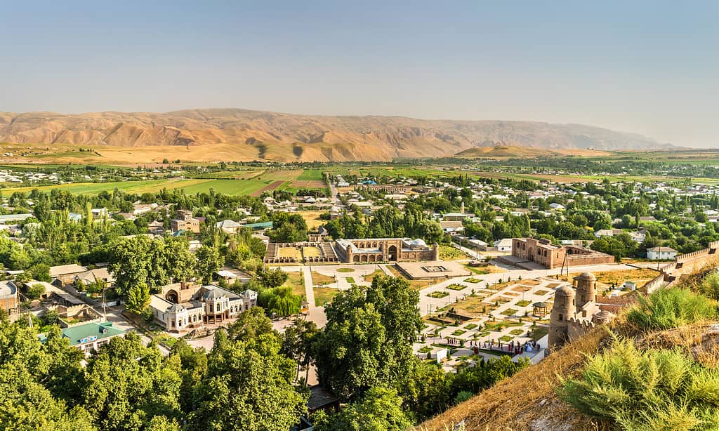 View from Hissar Fortress, Tajikistan