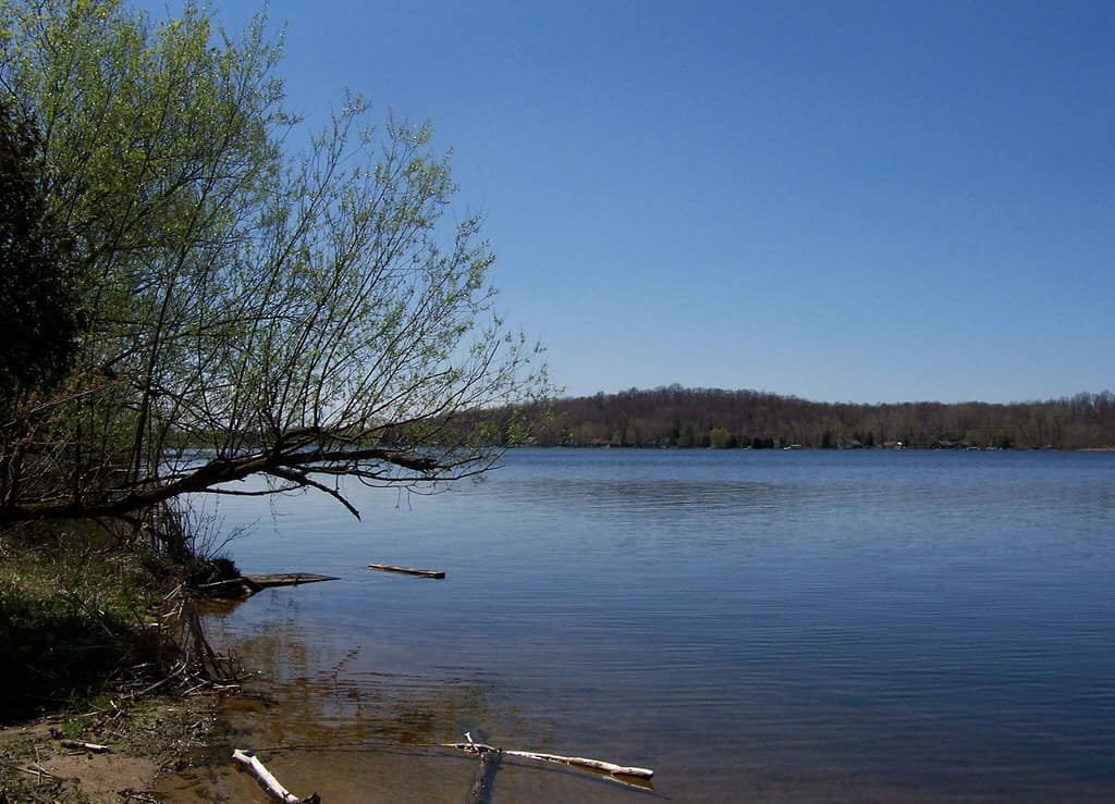 View of Long Lake, in Fond du Lac County, WI