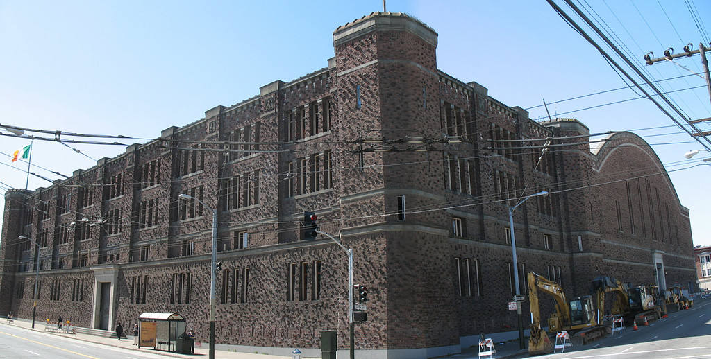 The San Francisco Armory is like a castle fortress.