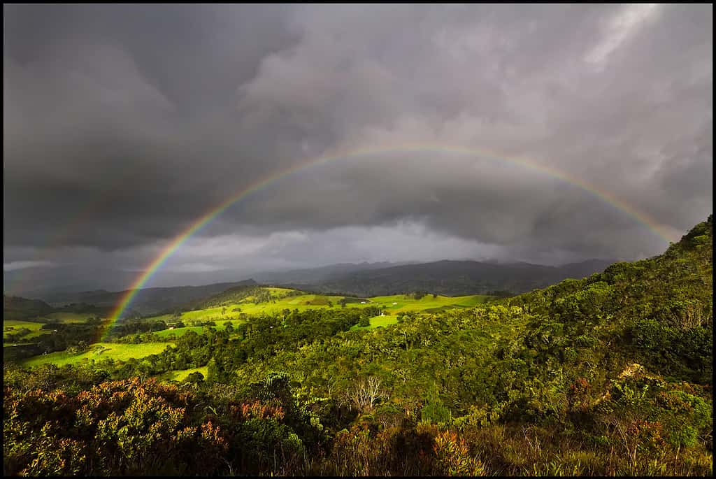 Rainbow near Guatavita, Colombia