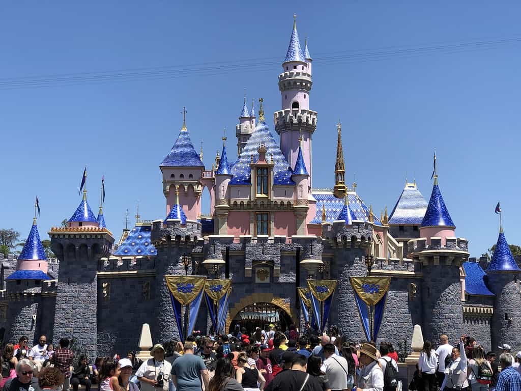 Sleeping Beauty Castle in Anaheim, CA.