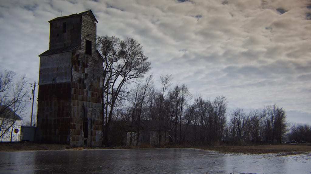 Abandoned Grain Mill - Iowa, Winter