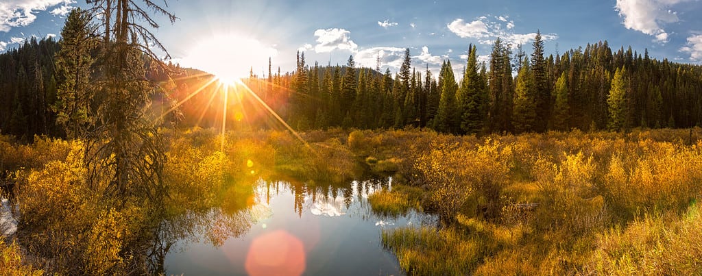 Sun Rays Reflection Sula Montana