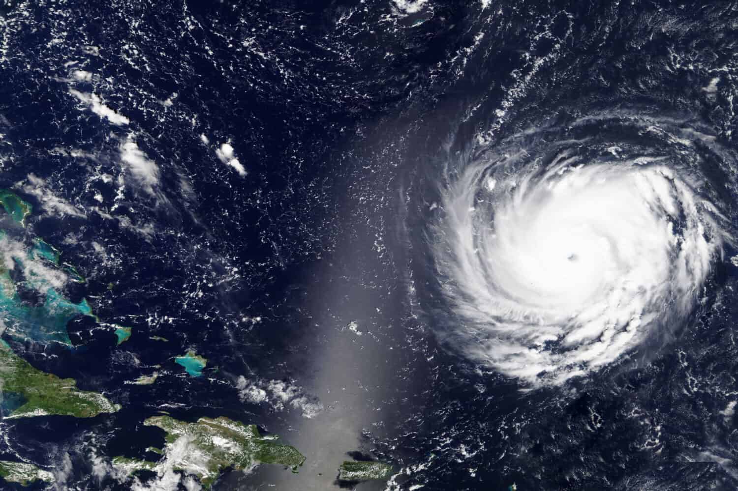 Hurricane Florence heading towards the East Coast of the United States in September 2018 - Elements of this image furnished by NASA