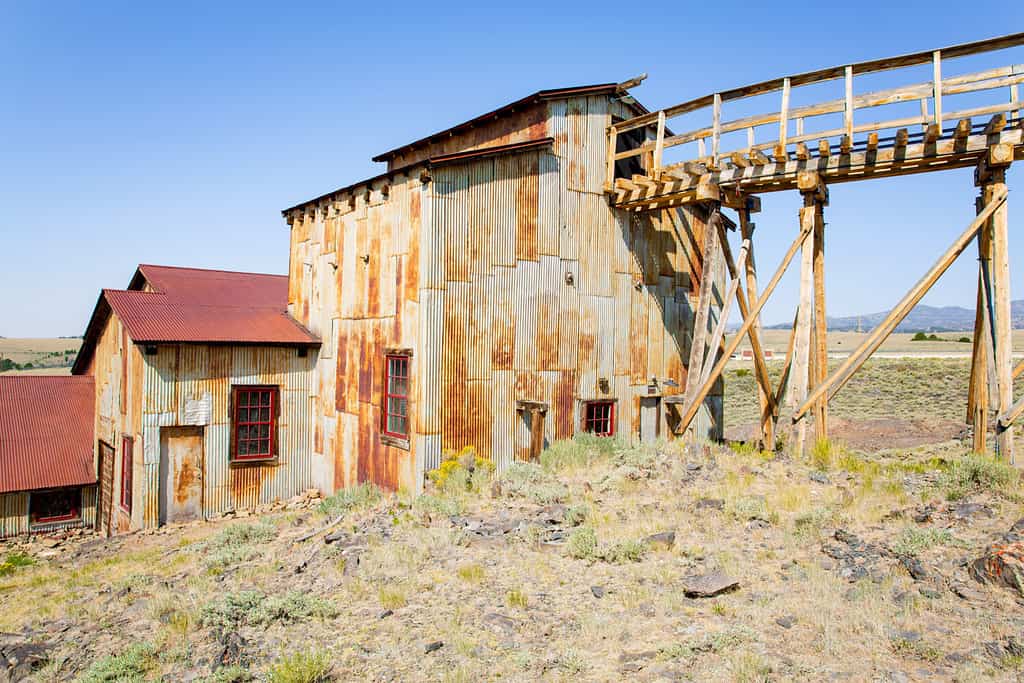 Abandoned Carissa Gold Mine in South Pass City, Wyoming, USA