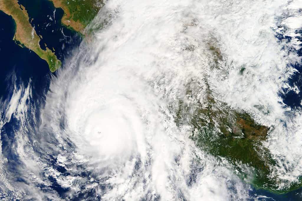 Hurricane Wilma heading towards the West Coast of Mexico in October 2018 - Elements of this image furnished by NASA