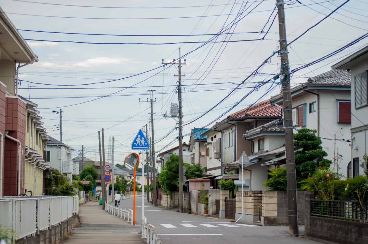 Japan street photograph in Nagareyama city, Chiba