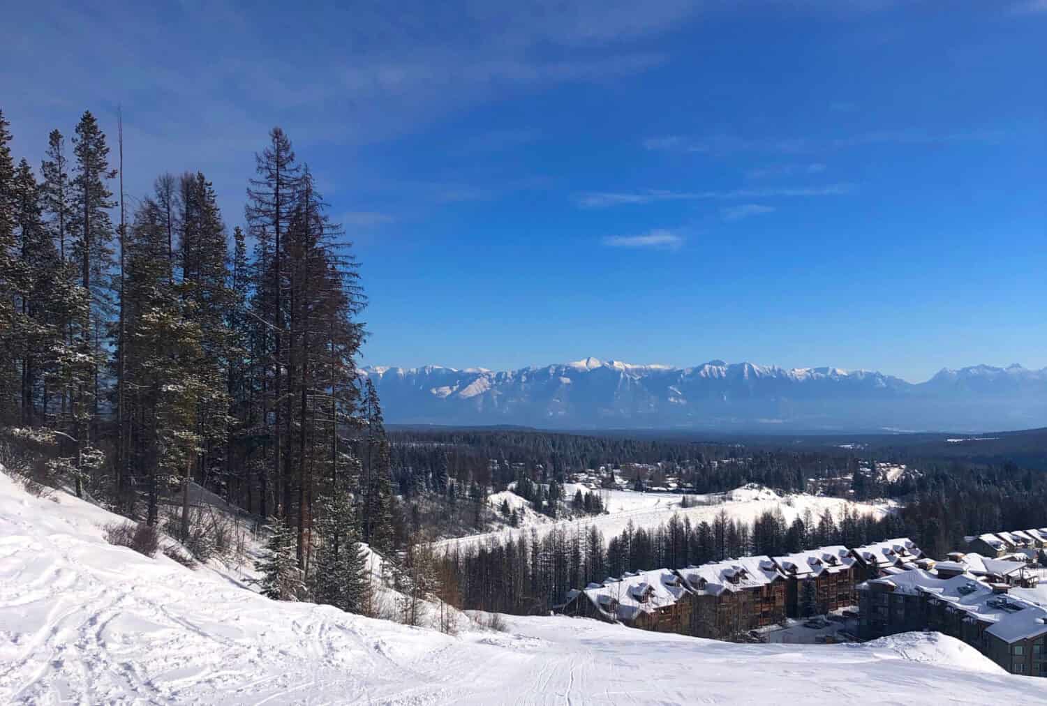 Kimberley British Columbia ski resort views of Rocky Mountains