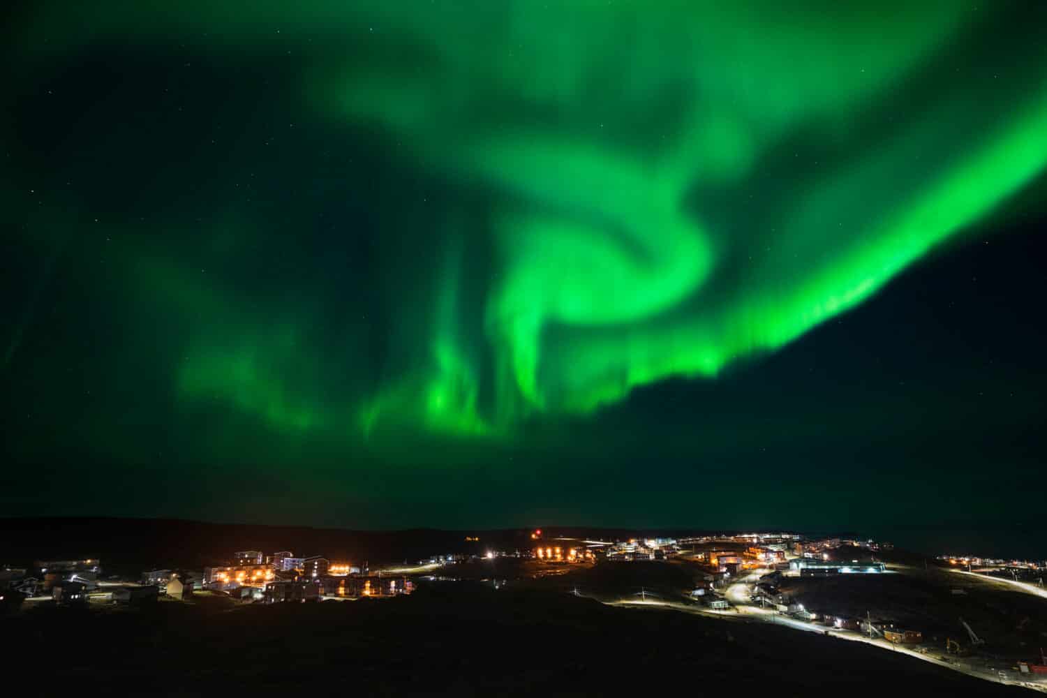 Northern Lights over Iqaluit