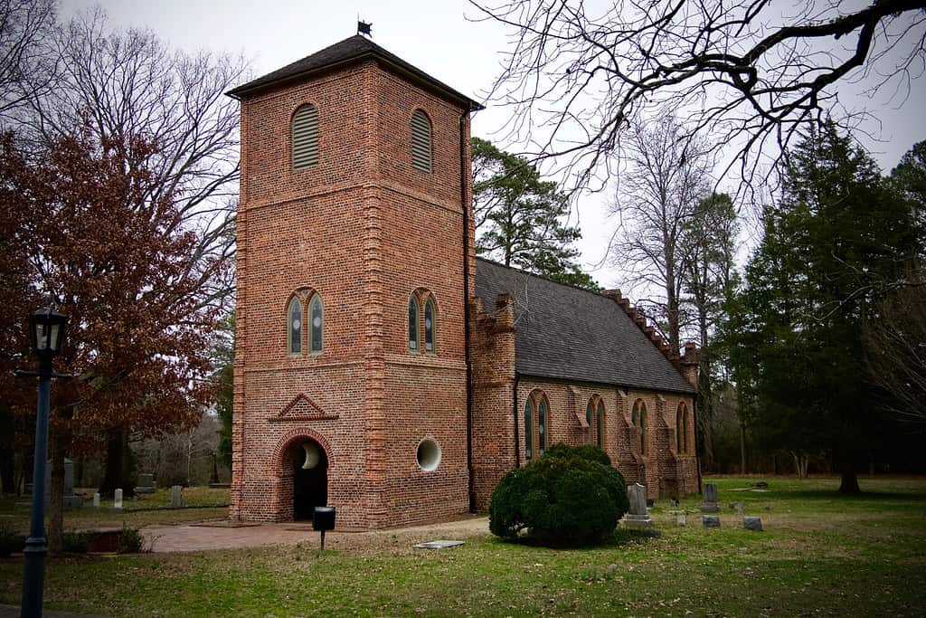 St Lukes Church and Cemetery in Smithfield Virginia