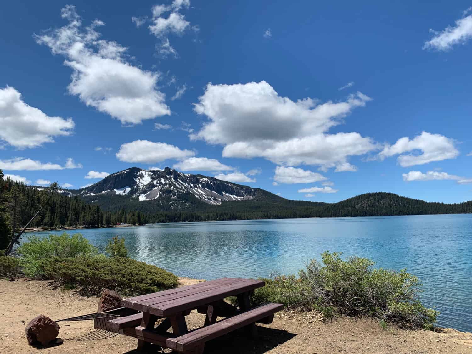 Paulina Lake in the Newberry National Volcanic Monument  
