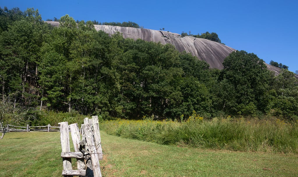 This is Stone Mountain State Park in North Carolina, USA.