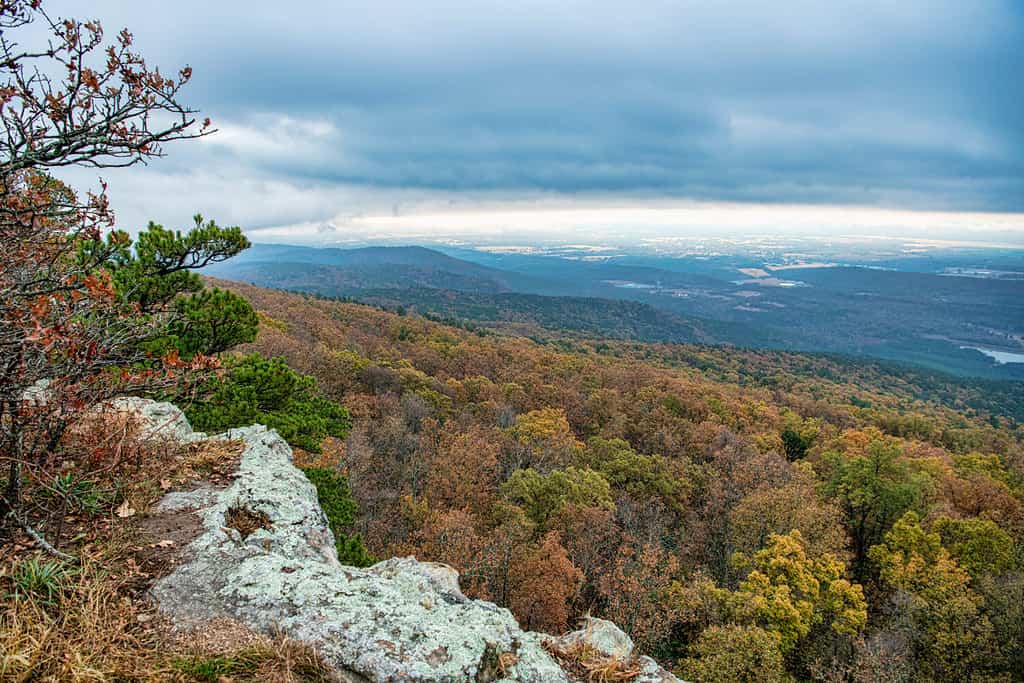 Scenic Overlook at Mount Magazine in Arkansas in Autumn