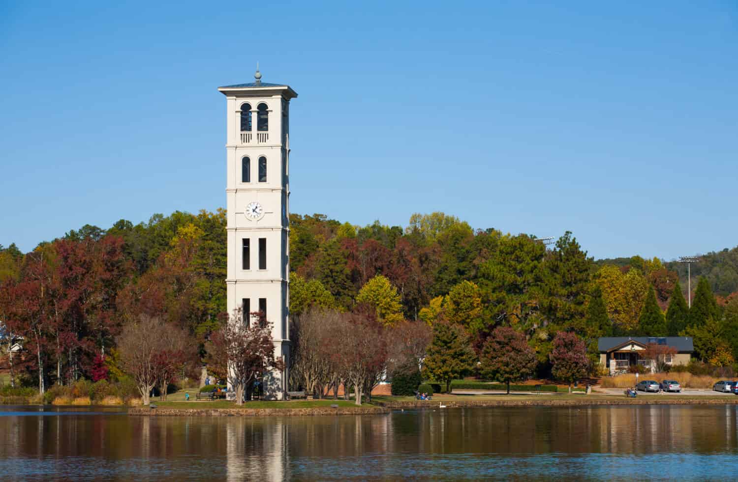 Florentine Bell Tower on Furman University campus in Greenville, South Carolina
