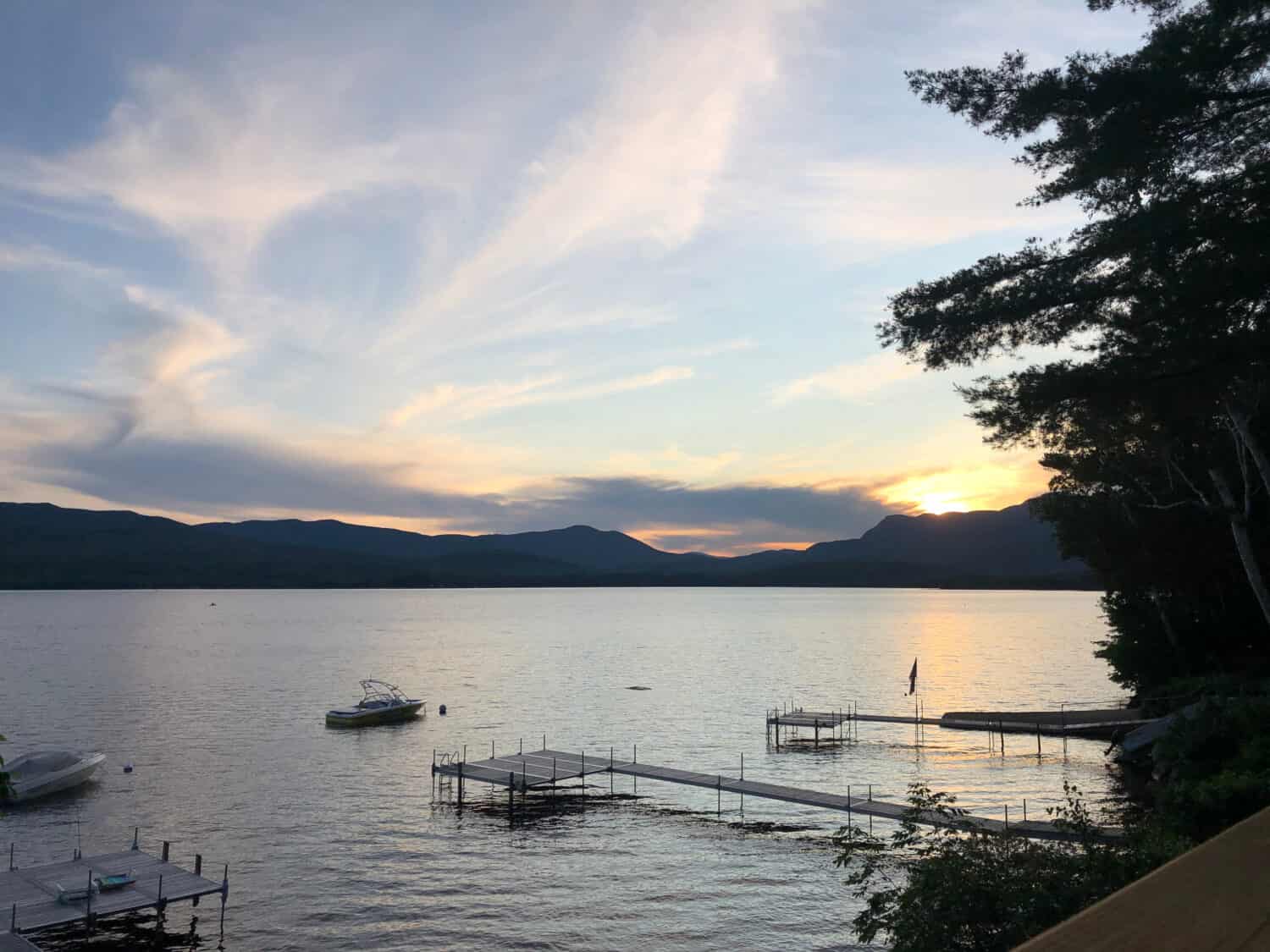 Sunset at Lake Webb Maine
