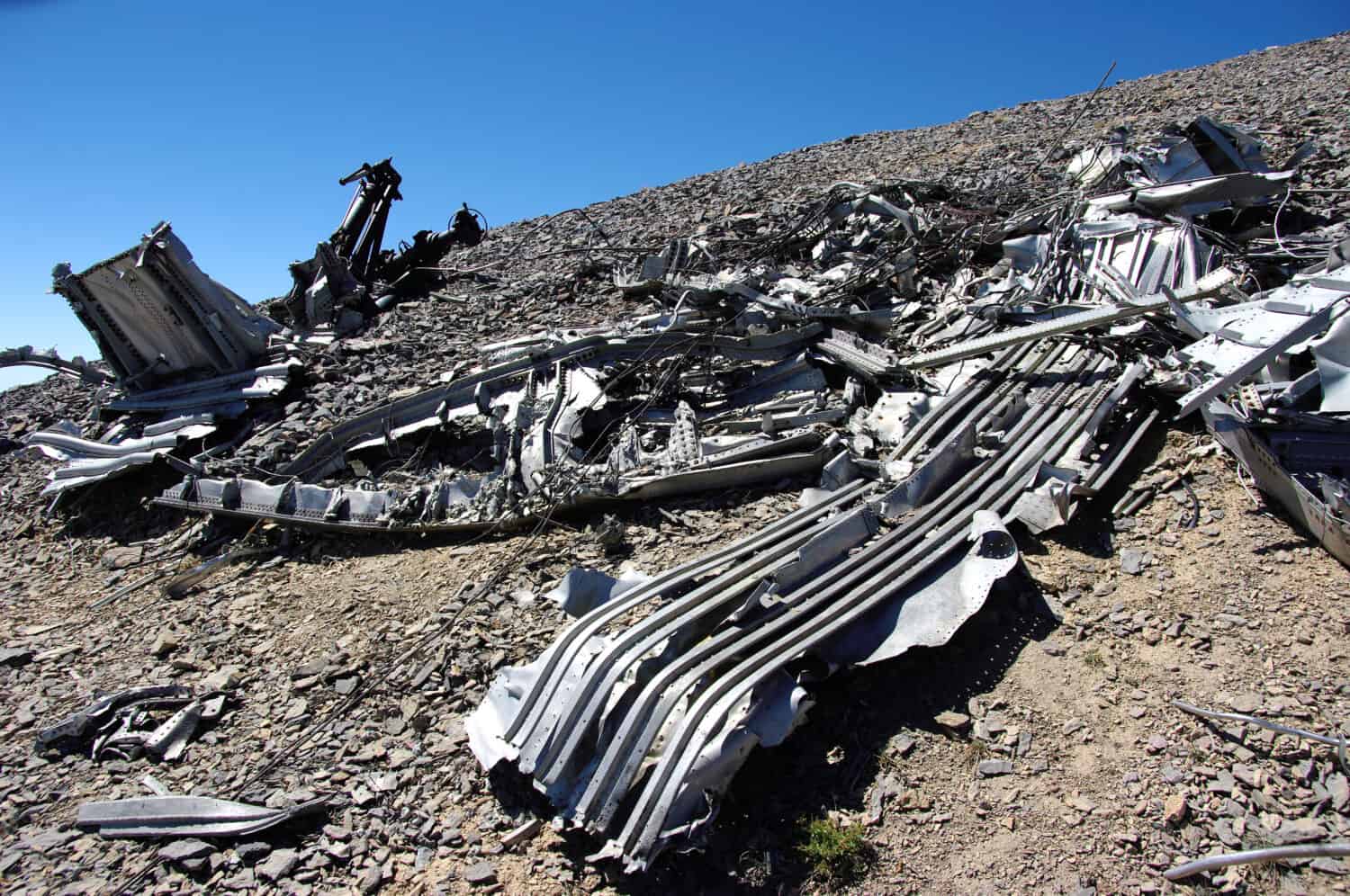 Air Force crash site, Spring Mountains National Recreation Area, Nevada, USA