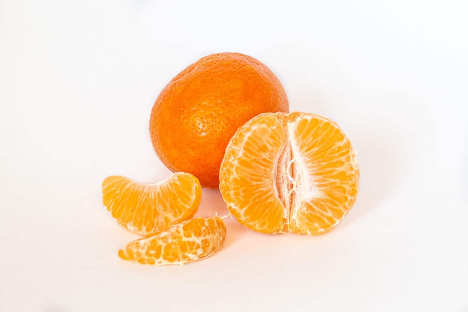 Delicious Juicy Fresh Tangerine, Naartjie pealed
