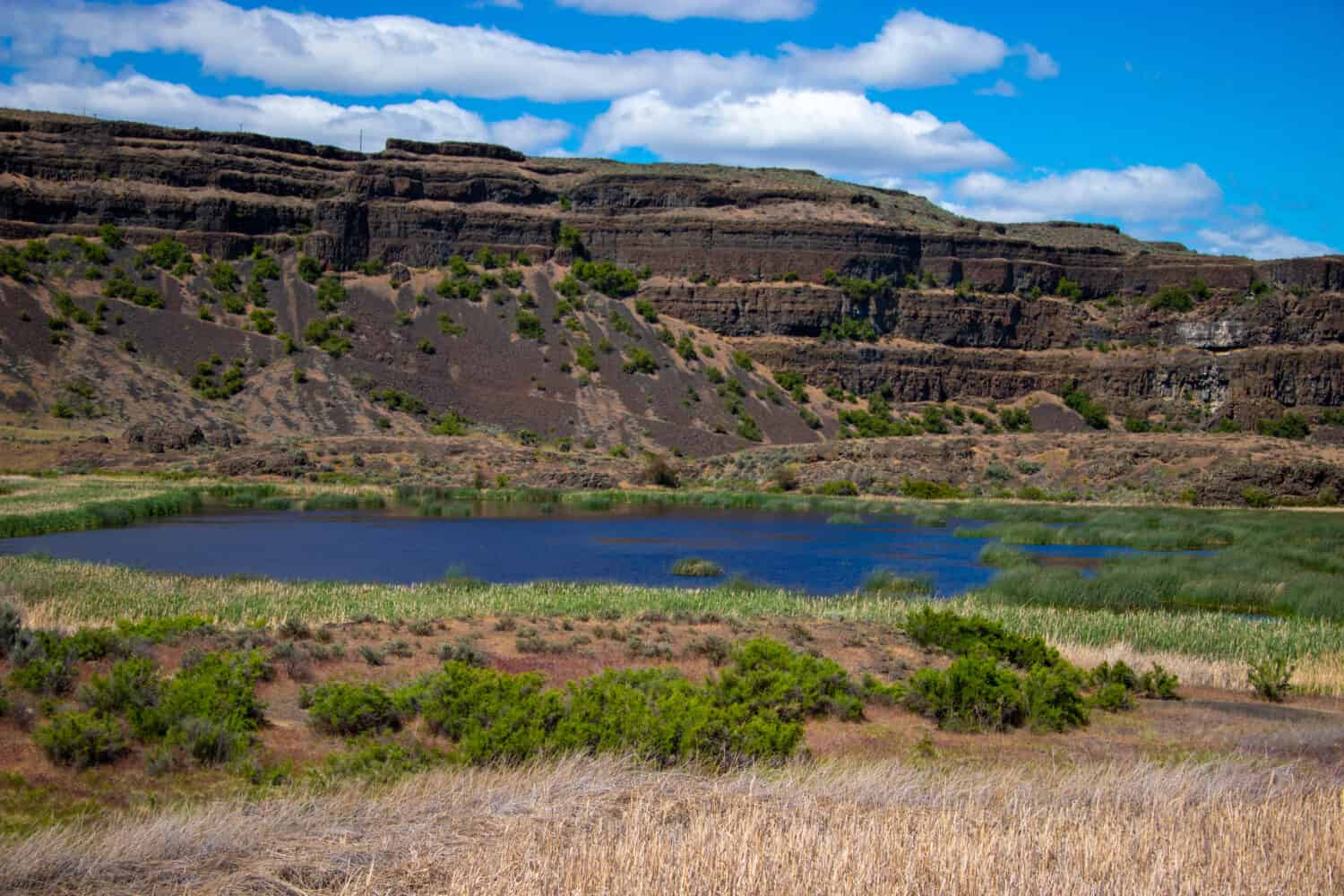 View of Dry Falls State Park in Washington