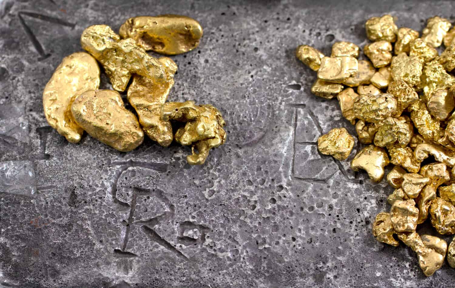 Silver Atocha Treasure Bar With Gold Nuggets