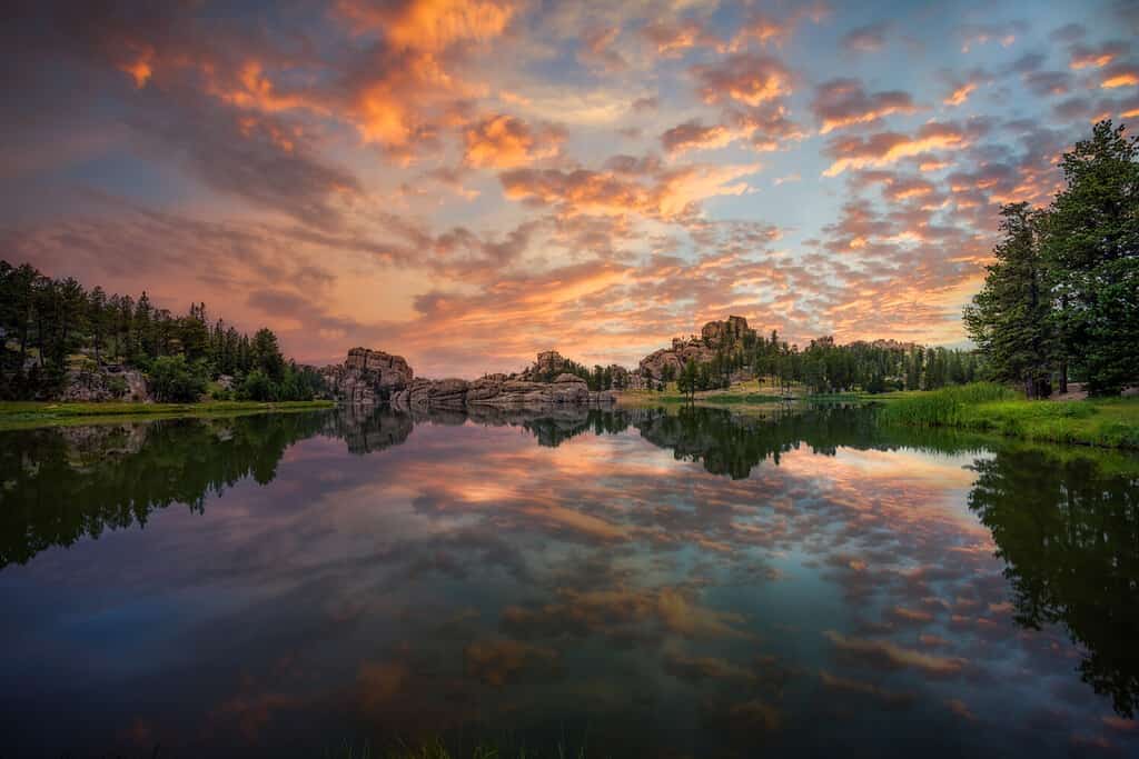 Magnificent Sunrise at Sylvan Lake
