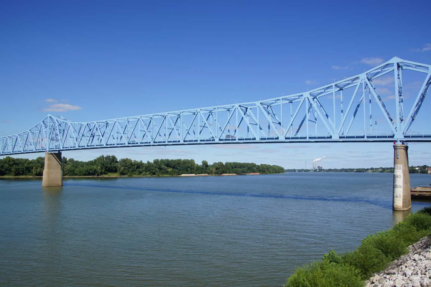 The "Blue Bridge" in Owensboro, KY
