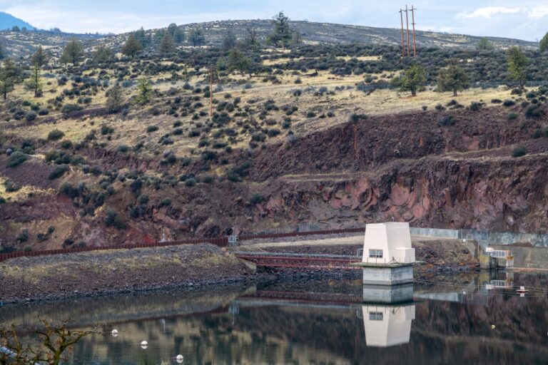 The Iron Gate Dam near Hornbrook in California, USA
