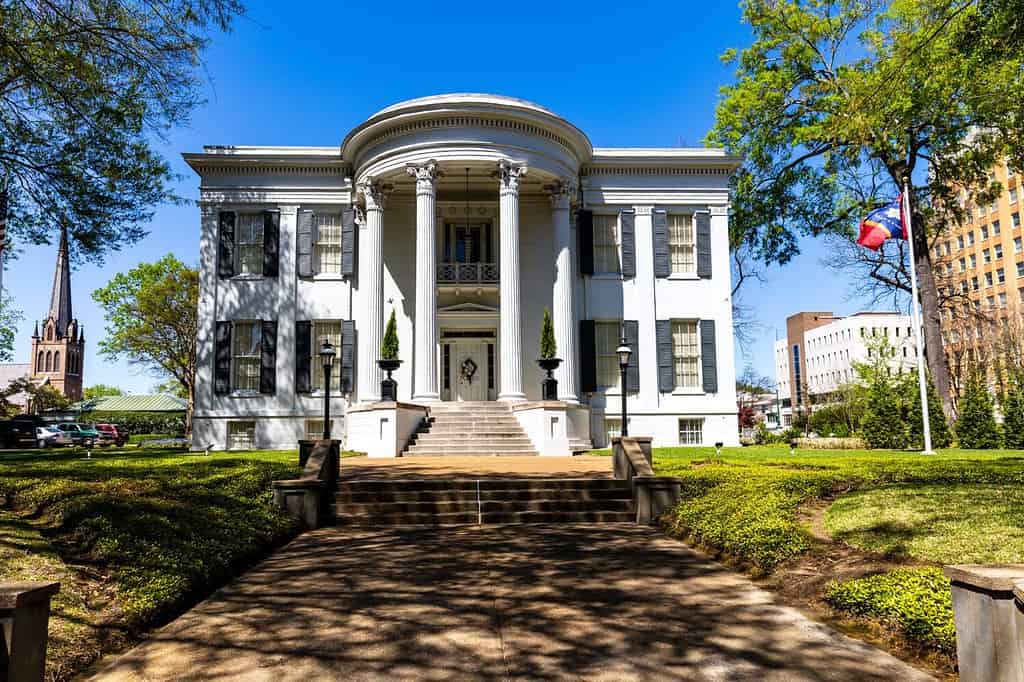 The Mississippi Governor's Mansion in Jackson, MS. Largest house in Mississippi.