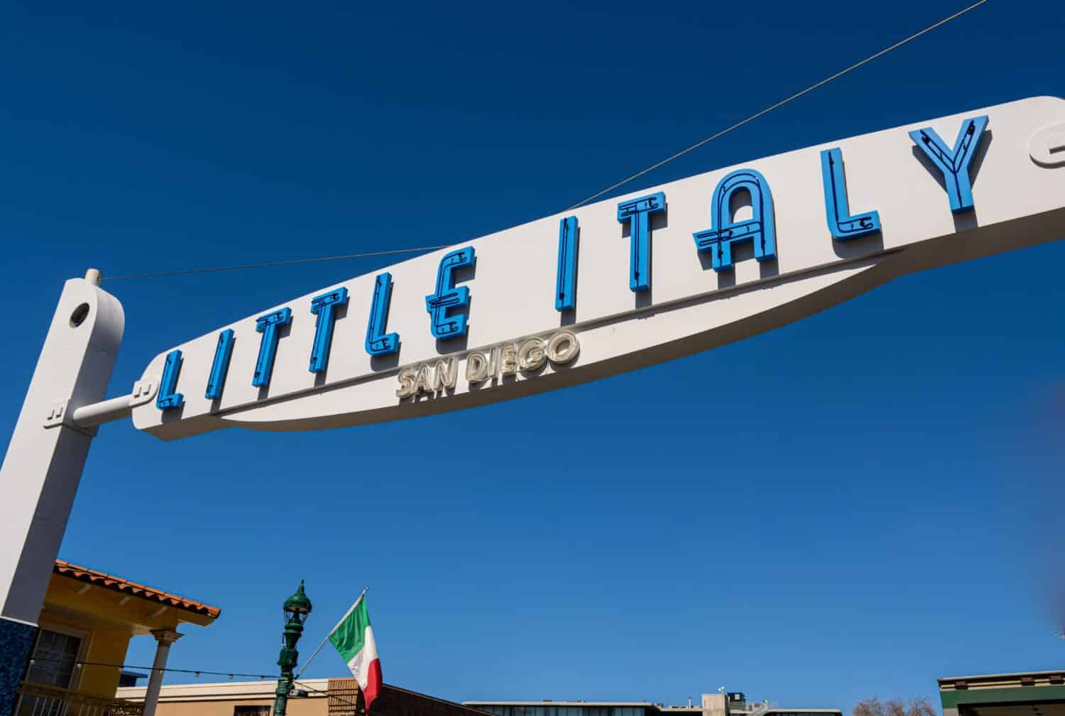 Historic Little Italy Sign, San Diego, California, USA