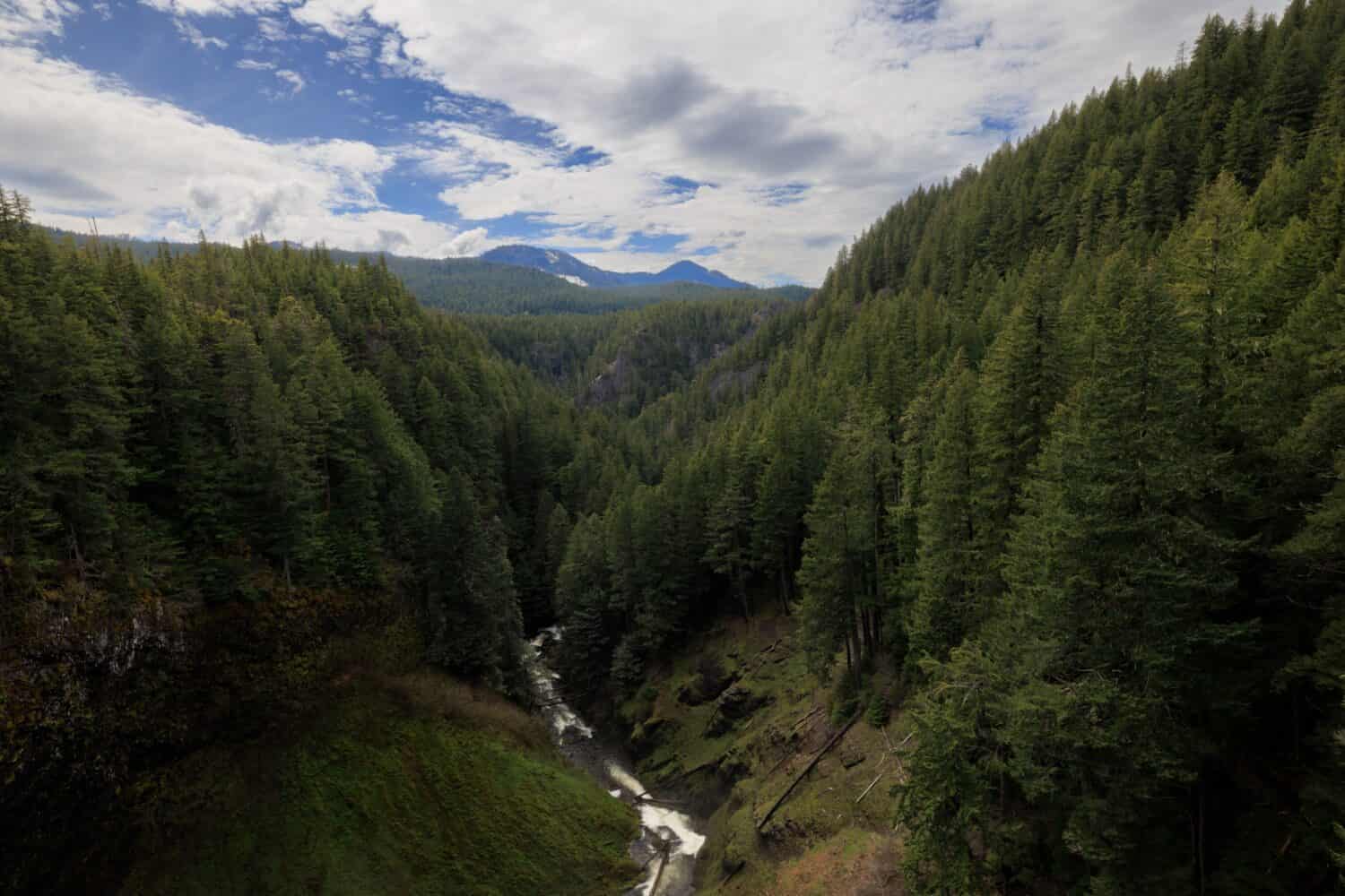 An aerial view of the Salt Creek, Oregon