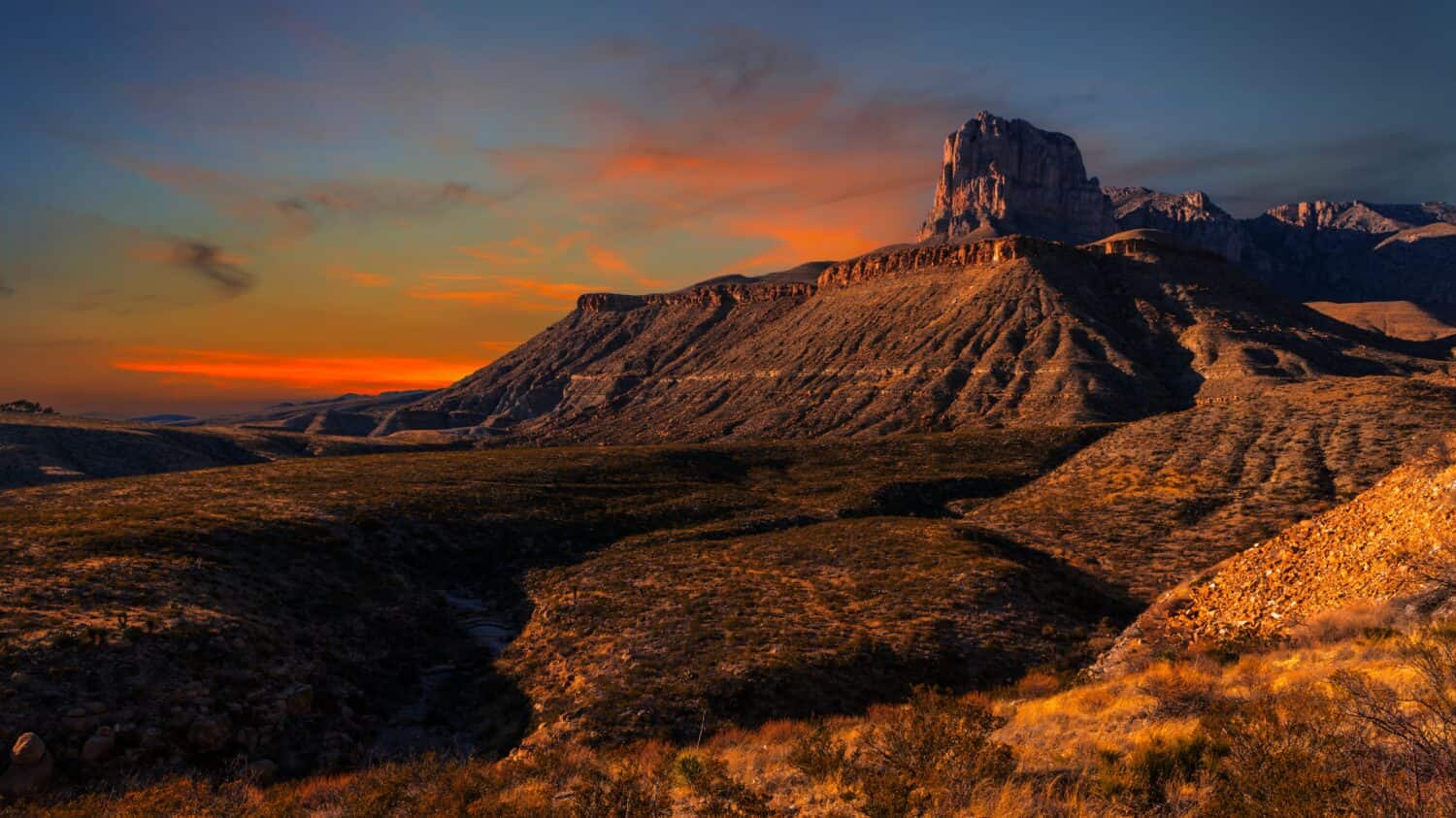 Sunset Guadalupe Mountains National Park