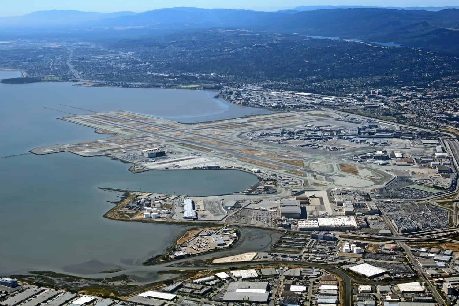 San Francisco International Airport aerial view