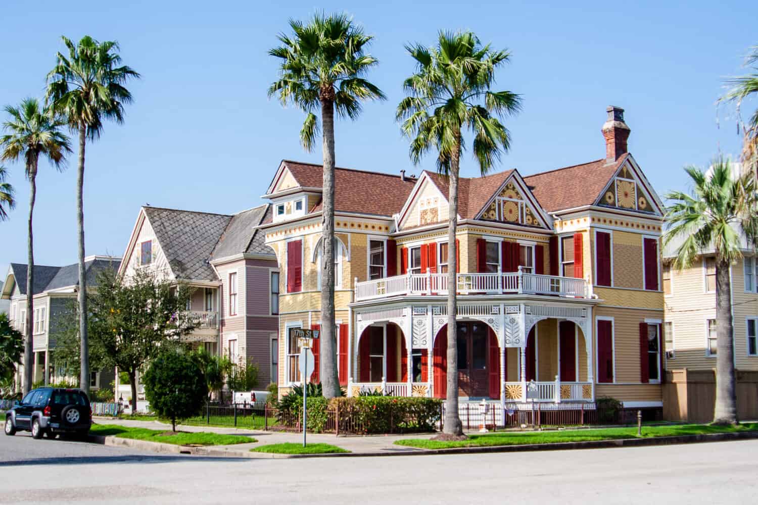 Historic homes in Galveston, TX