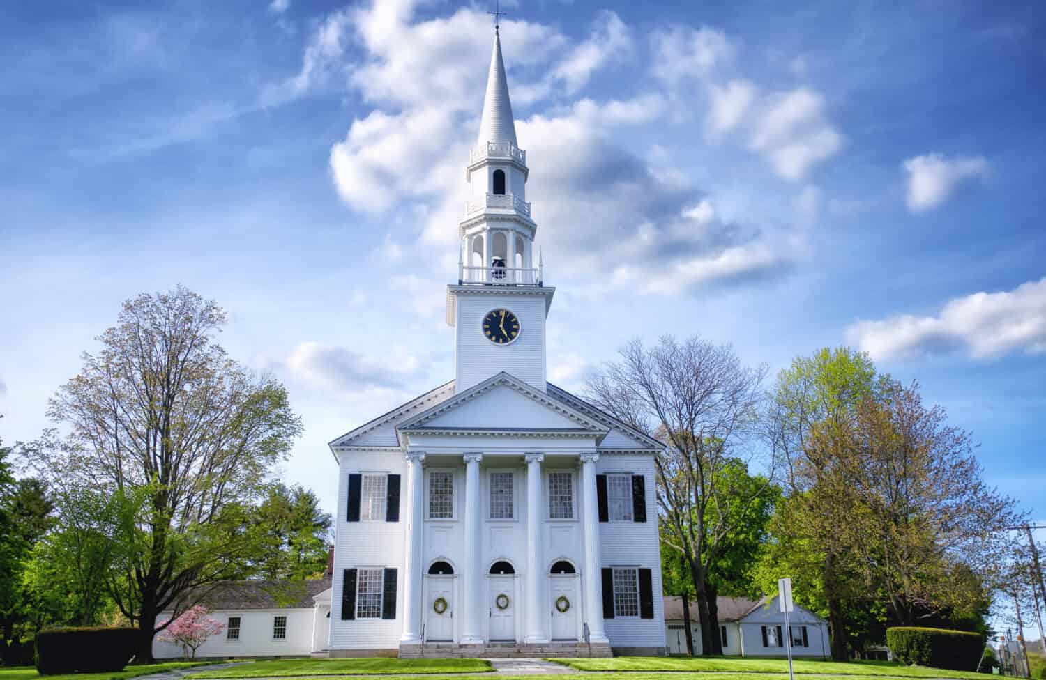 The historic first congregational church of Litchfield, Connecticut. 