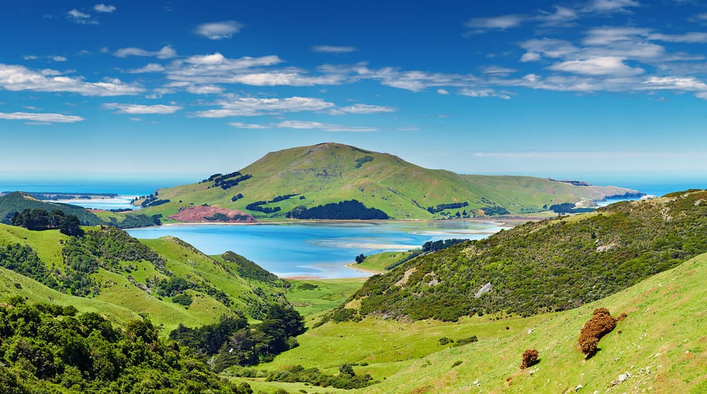 Coastal view, Pacific coast of New Zealand, Otago Peninsula