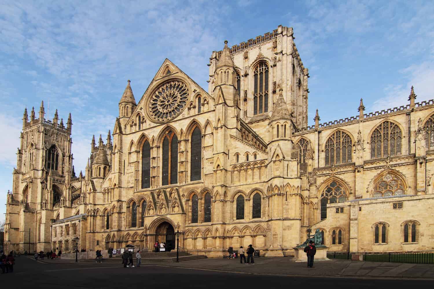 york minster side view.