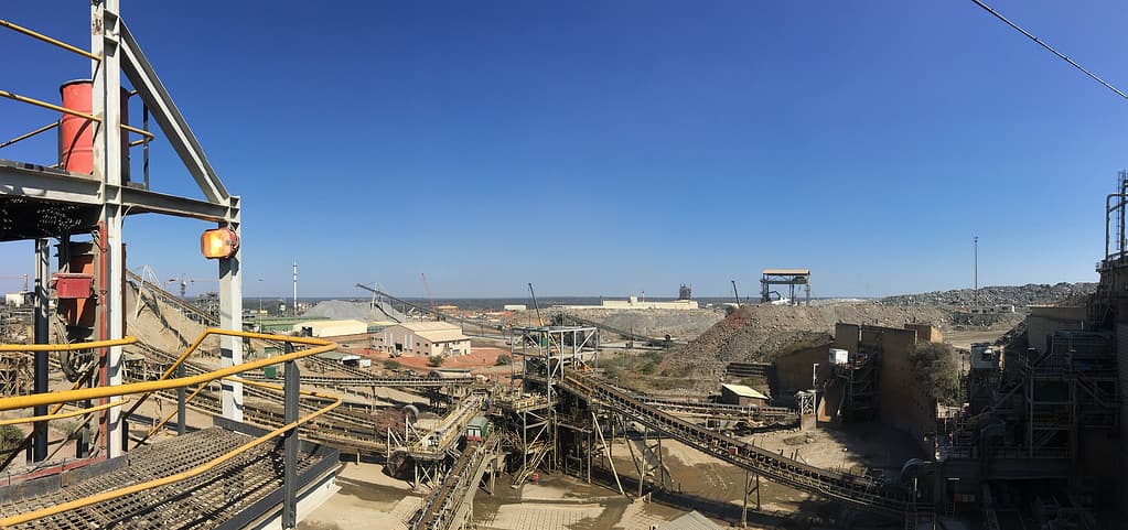 Kansanshi Zambia copper mine processing plant
